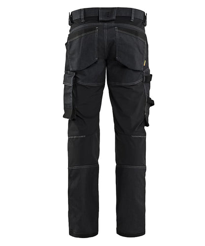 Blaklader Werkbroek denim stretch 1751-1141 zwart achterkant