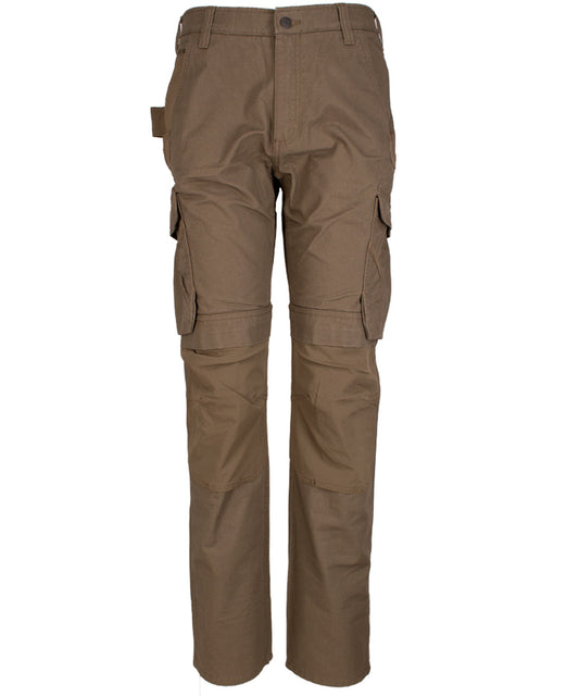 Carhartt stretch werkbroek 105072 antraciet voorkant