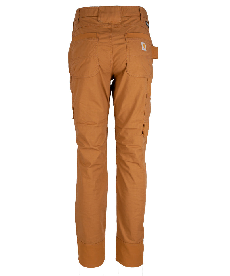 Carhartt stretch werkbroek 105074 bruin achterkant