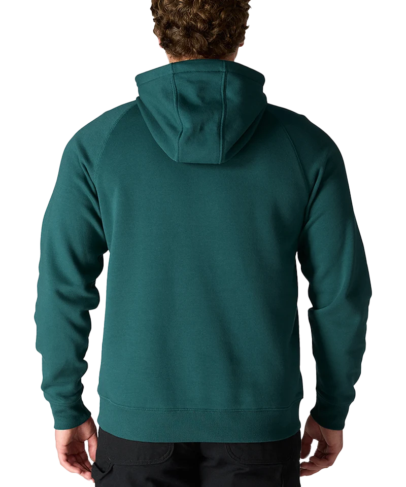 Carhartt Force hoodie groen aan foto achterkant