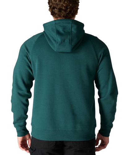Carhartt Force hoodie groen aan foto achterkant