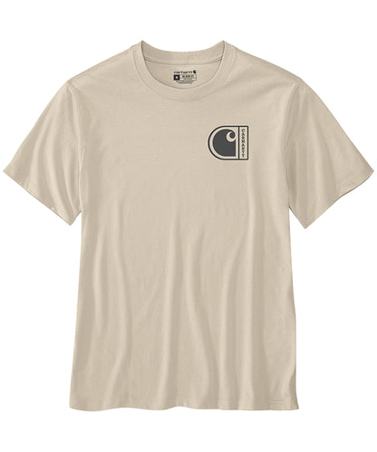 Carhartt t-shirt relaxed fit TK7048 wit voorkant