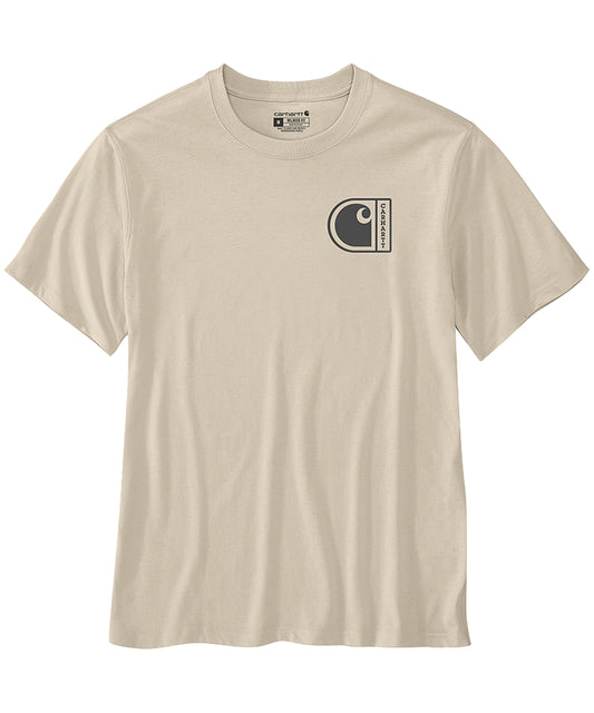 Carhartt t-shirt relaxed fit TK7048 wit voorkant