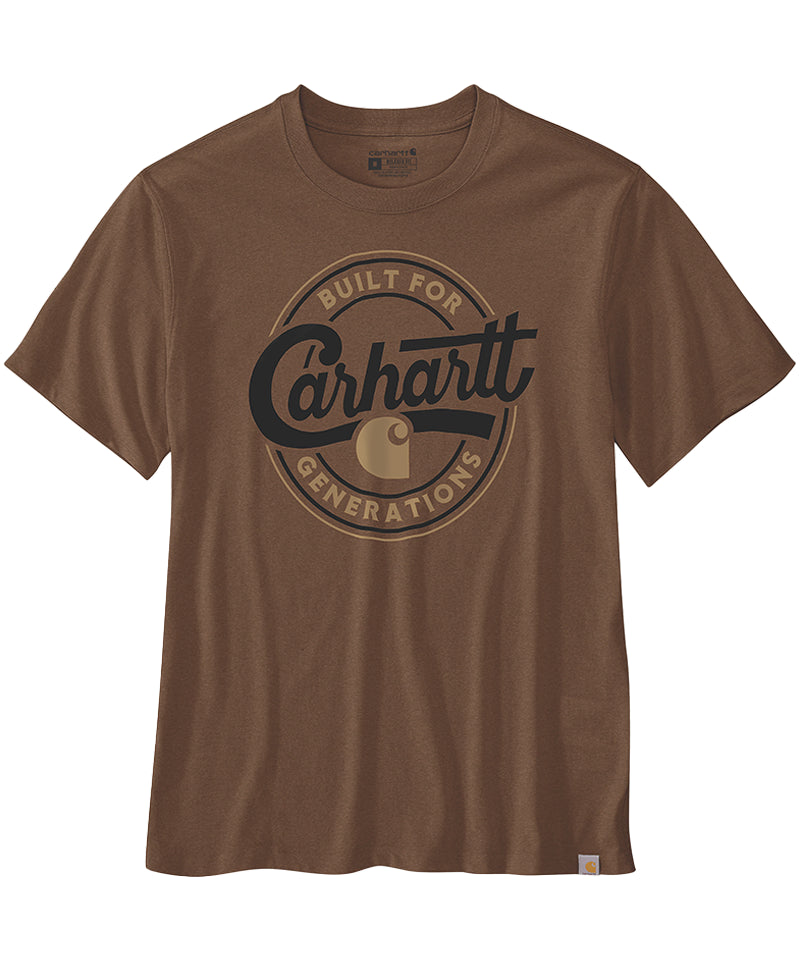 Carhartt t-shirt relaxed fit TK7049 bruin voorkant