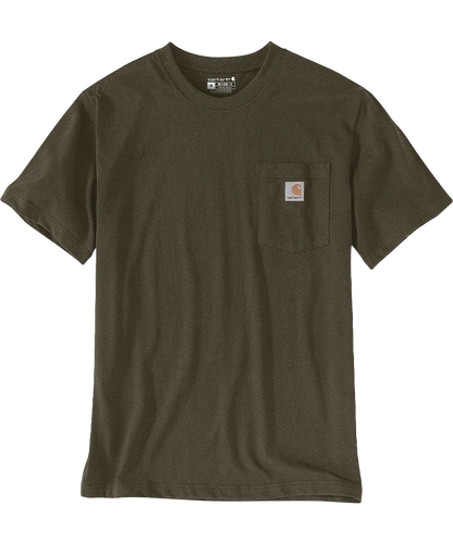Carhartt t-shirt met borstzak K87 groen