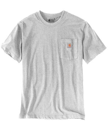 Carhartt t-shirt met borstzak K87 voorkant liggend