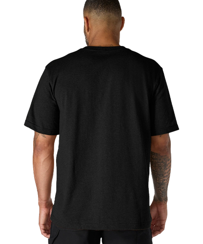 Carhartt t-shirt met borstzak K87 zwart achterkant aan