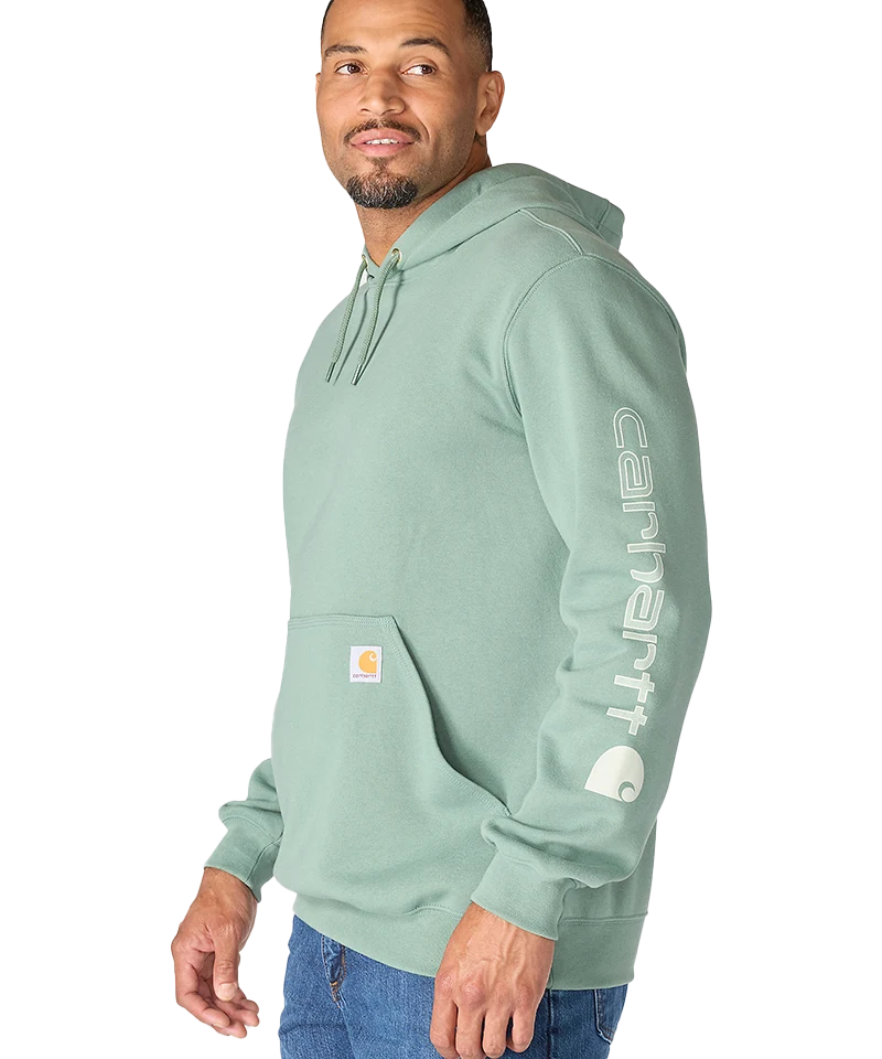 Carhartt Iconic K288 Logo Sweater zijkant model