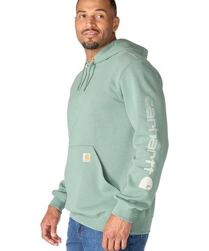 Carhartt Iconic K288 Logo Sweater zijkant model
