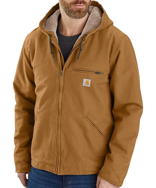 Carhartt gevoerde werkjas 104392 foto aan