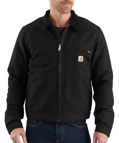 Carhartt iconic Detroit jas 103828 aan model