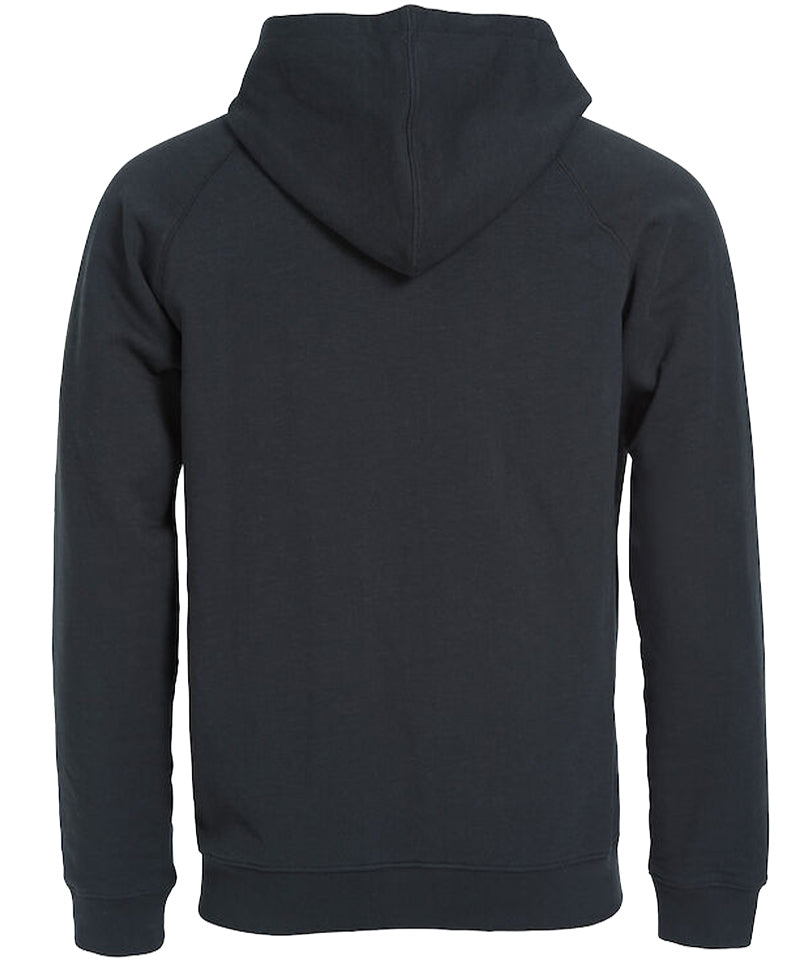 Classic hoodie Full zip zwart achterkant