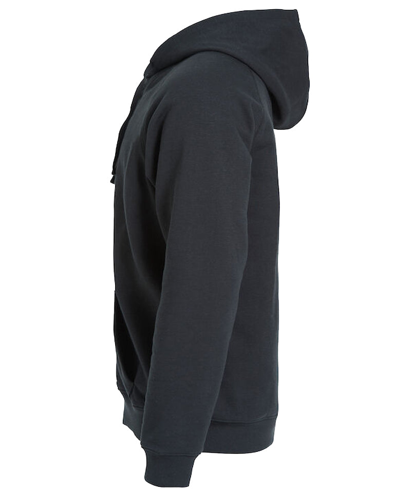 Classic hoodie Full zip zwart zijkant