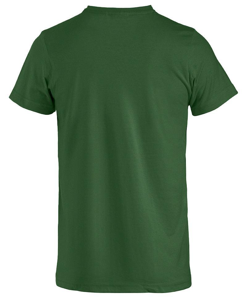 T-shirt Basic Clique flessengroen achterkant