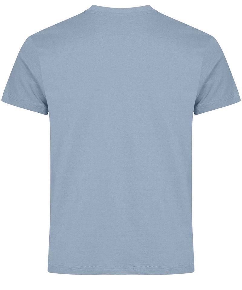T-shirt Basic Clique zachtblauw achterkant