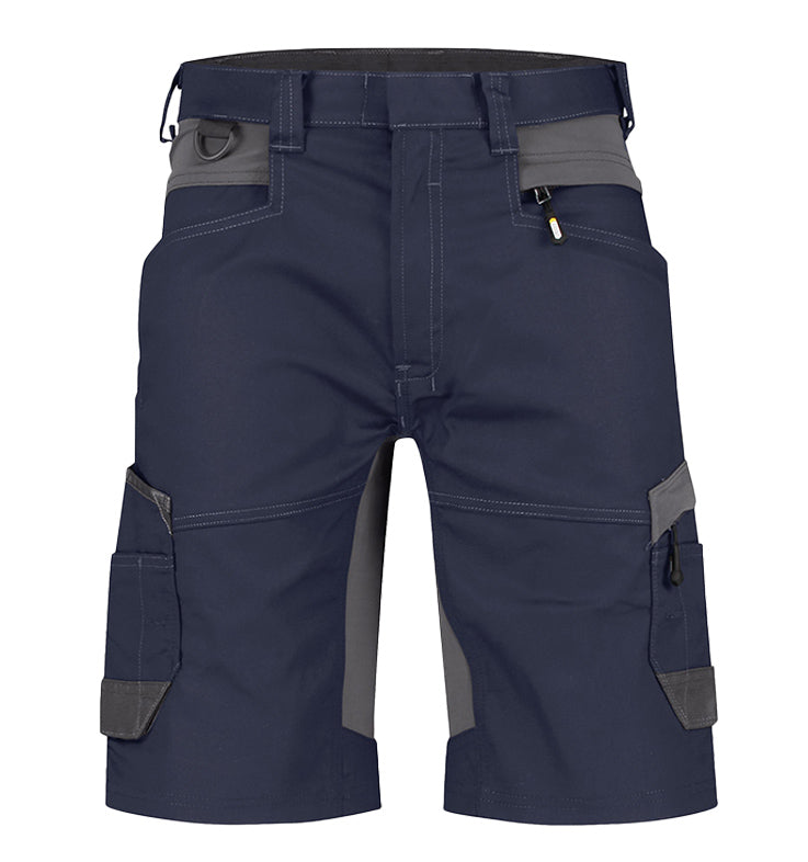 Korte werkbroek Dassy Axis stretch navy voorkant