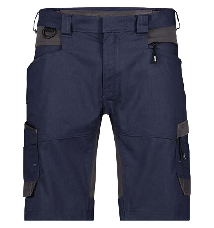 Korte werkbroek Dassy Axis stretch navy voorkant