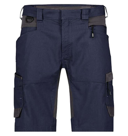 Korte werkbroek Dassy Axis stretch navy voorkant