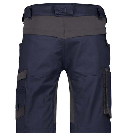 Korte werkbroek Dassy Axis stretch navy achterkant