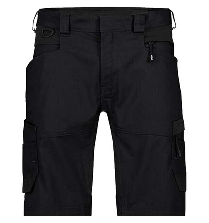 Korte werkbroek Dassy Axis stretch zwart voorkant