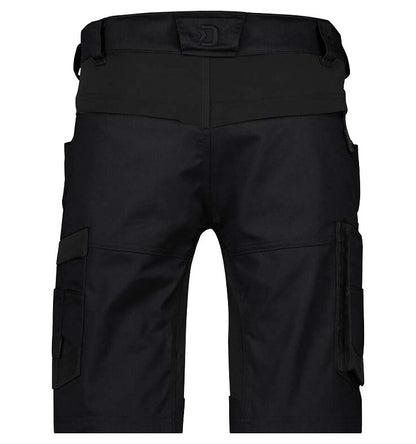 Korte werkbroek Dassy Axis stretch zwart achterkant