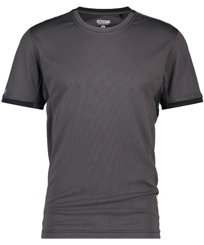 T-shirt Dassy Nexus 100% polyester grijs voorkant