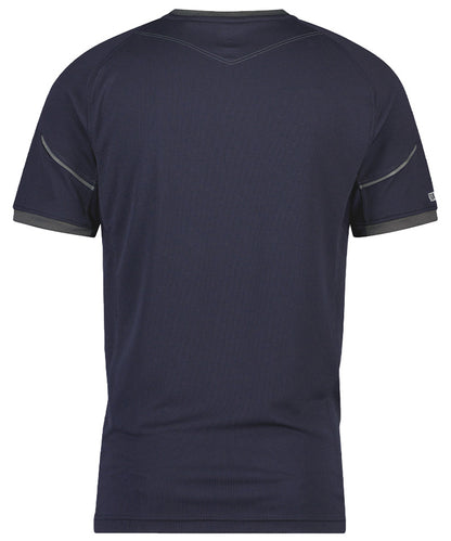 T-shirt Dassy Nexus 100% polyester navy achterkant