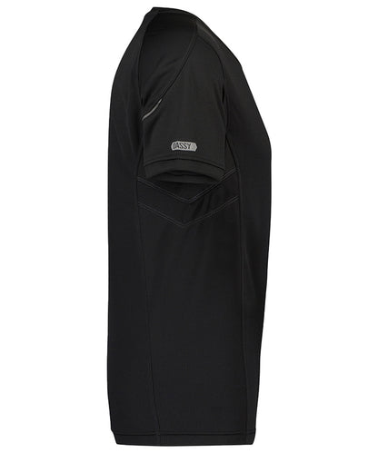 T-shirt Dassy Nexus 100% polyester zwart  zijkant