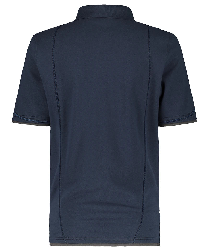 Poloshirt Dassy Orbital navy grijs achterkant