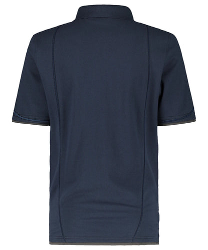Poloshirt Dassy Orbital navy grijs achterkant