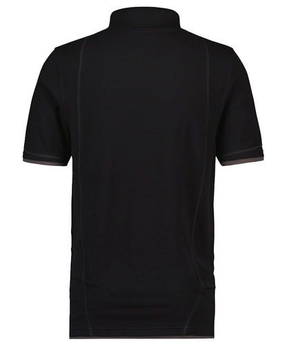 Poloshirt Dassy Orbital achterkant zwart grijs