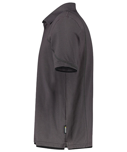 Poloshirt Dassy Orbital antraciet zwart zijkant