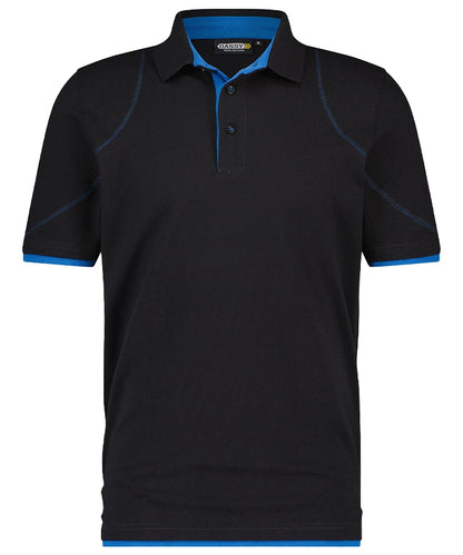 Poloshirt Dassy Orbital zwart blauw