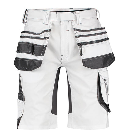 Korte werkbroek Dassy Trix stretch wit voorkant