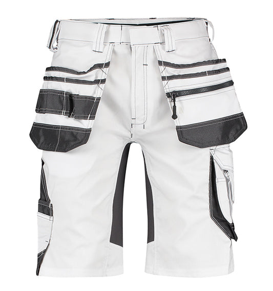 Korte werkbroek Dassy Trix stretch wit voorkant