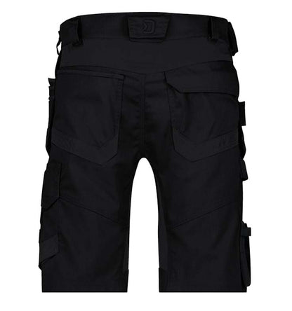Korte werkbroek Dassy Trix Next zwart achterkant