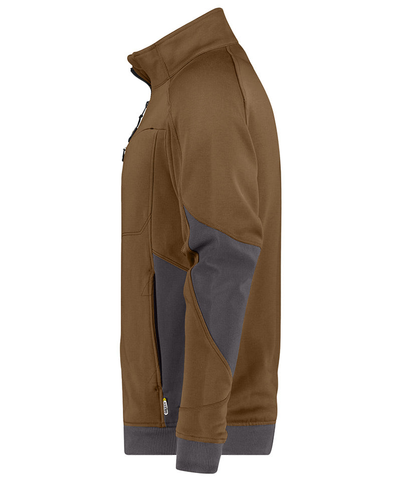 Dassy vest Velox bruin zijkant