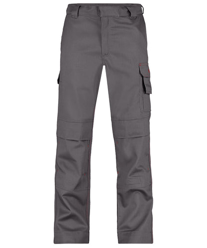 Vlamvertragende werkbroek Dassy Arizona grijs voorkant