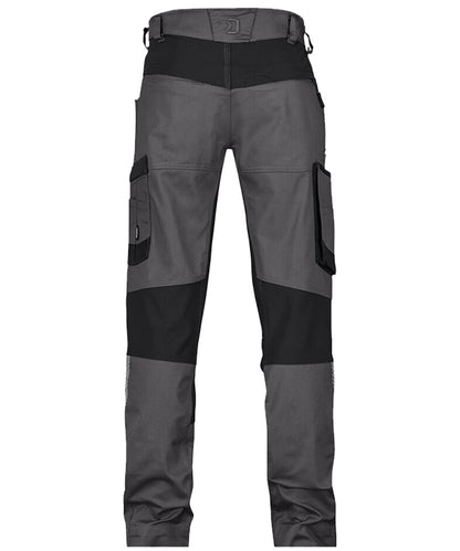 Werkbroek Dassy stretch Helix next grijs achterkant