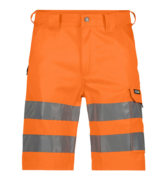 Korte werkbroek high-visibility Dassy Idaho oranje voorkant