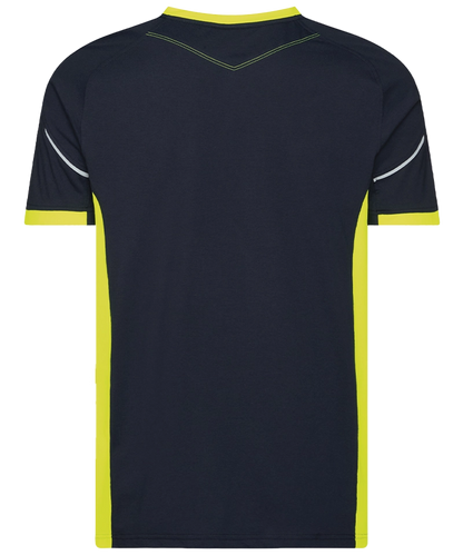 Dassy T-shirt Tampico navy geel achterkant