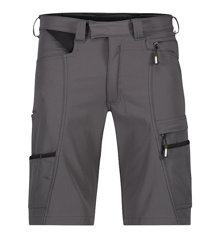 Korte werkbroek Dassy Sparx 4-way stretch grijs voorkant