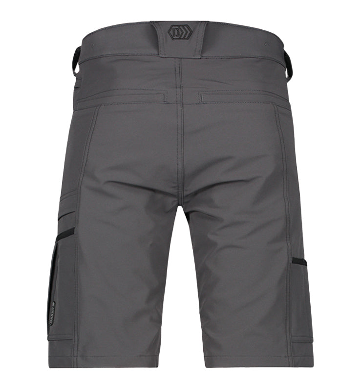 Korte werkbroek Dassy Sparx 4-way stretch grijs achterkant
