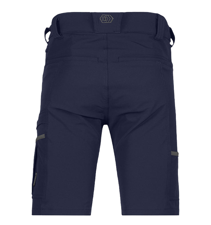 Korte werkbroek Dassy Sparx 4-way stretch navy achterkant