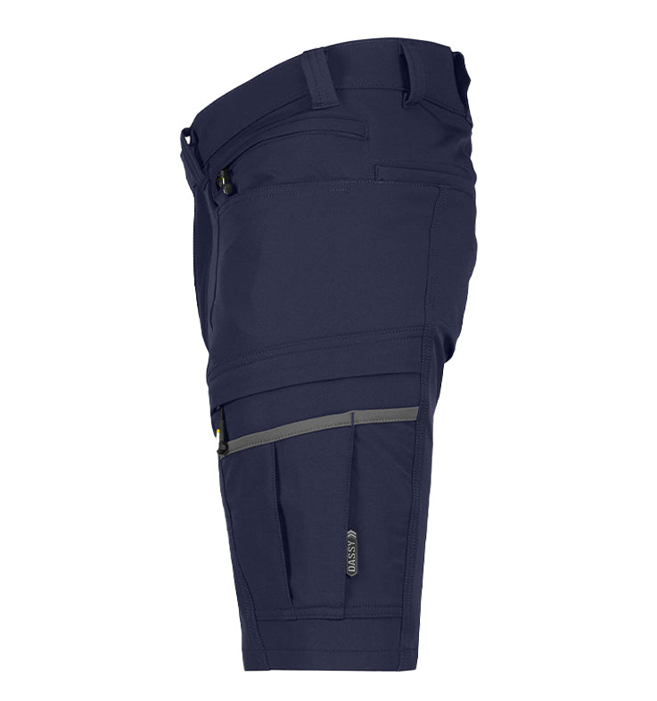 Korte werkbroek Dassy Sparx 4-way stretch navy zijkant