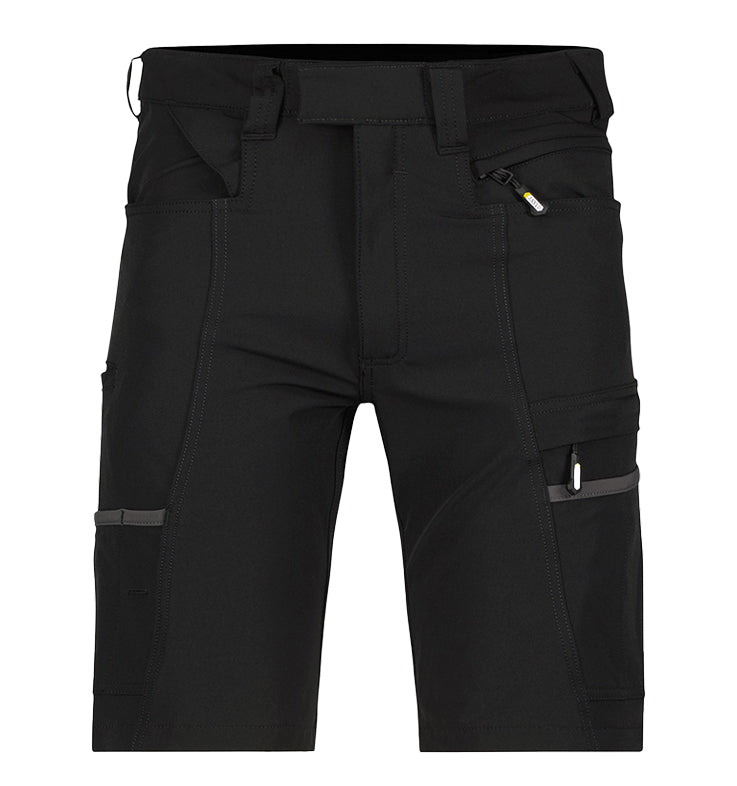 Korte werkbroek Dassy Sparx 4-way stretch zwart voorkant