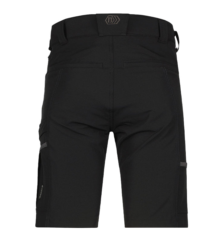 Korte werkbroek Dassy Sparx 4-way stretch zwart achterkant