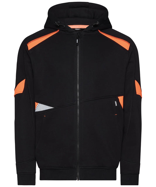 Dassy hoodie Santos zwart oranje voorkant