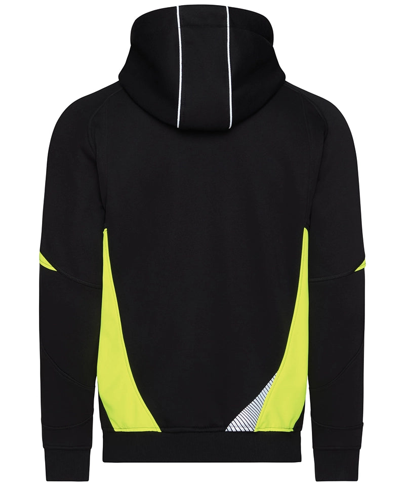 Dassy hoodie Santos zwart geel achterkant