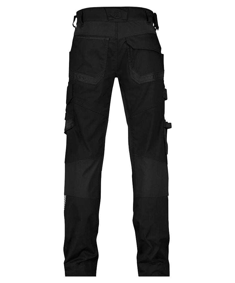 Werkbroek Dassy stretch Dynax zwart achter